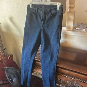 Not your daughter jeans: dark wash straight leg jean